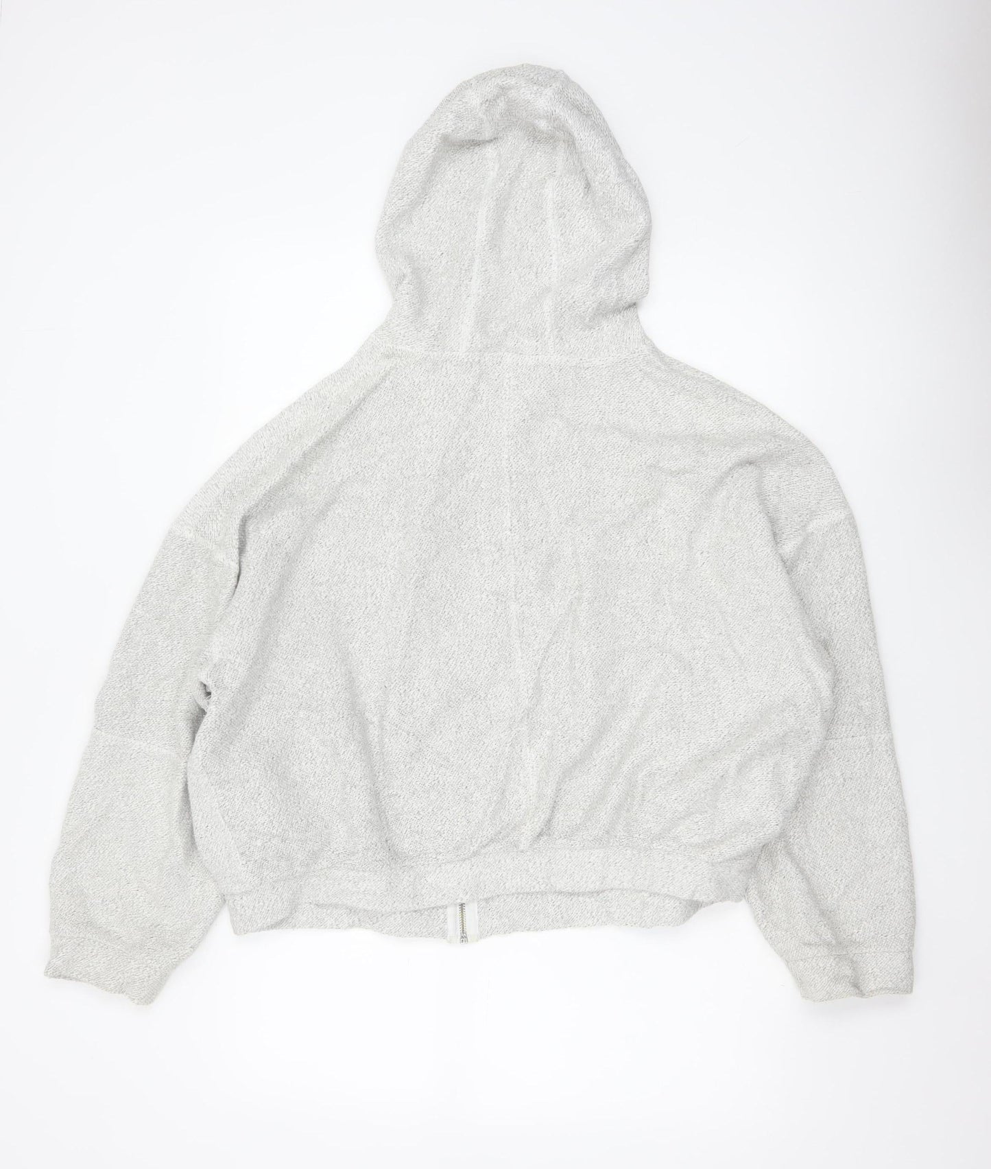 Light Before Dark Womens Grey Full Zip Hoodie Size L