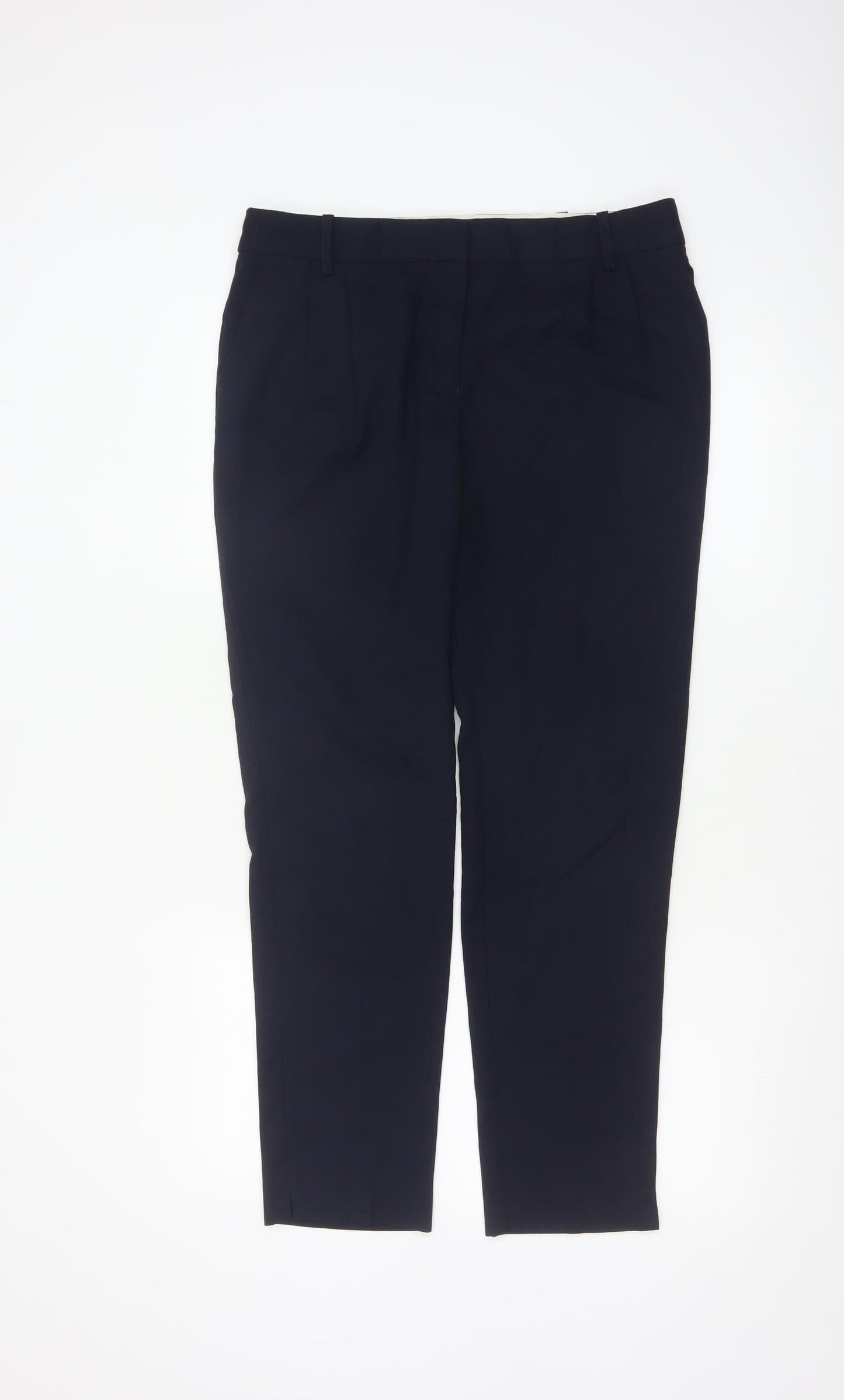 Next Women's Black Straight Leg Trousers Size 10 Regular Workwear