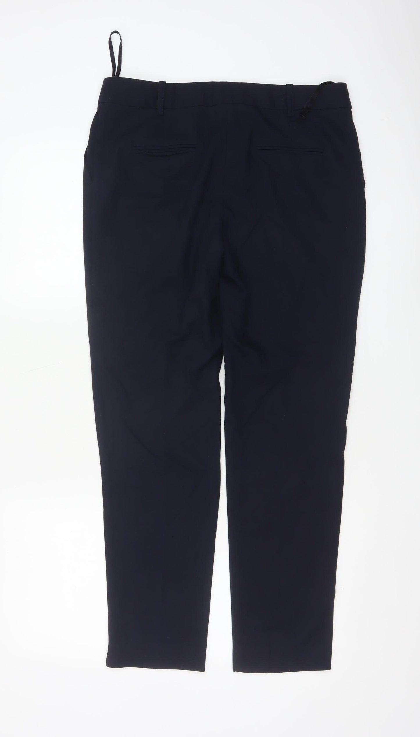 Next Women's Black Straight Leg Trousers Size 10 Regular Workwear