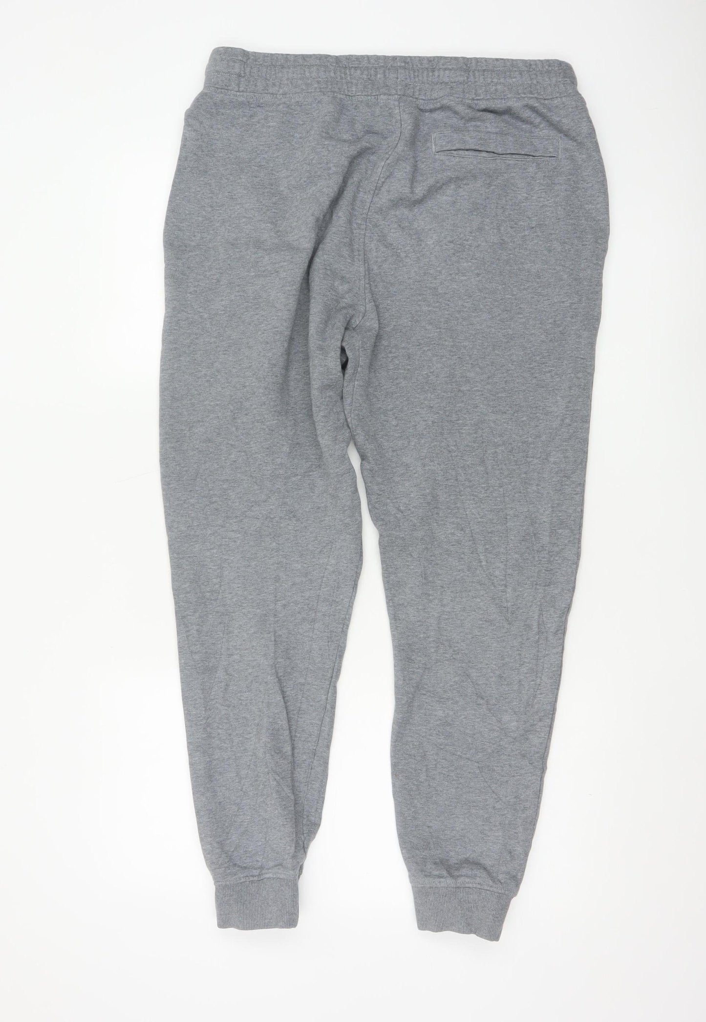 Gymshark Mens Grey Joggers L Regular Fit Cotton Blend Tapered Trousers