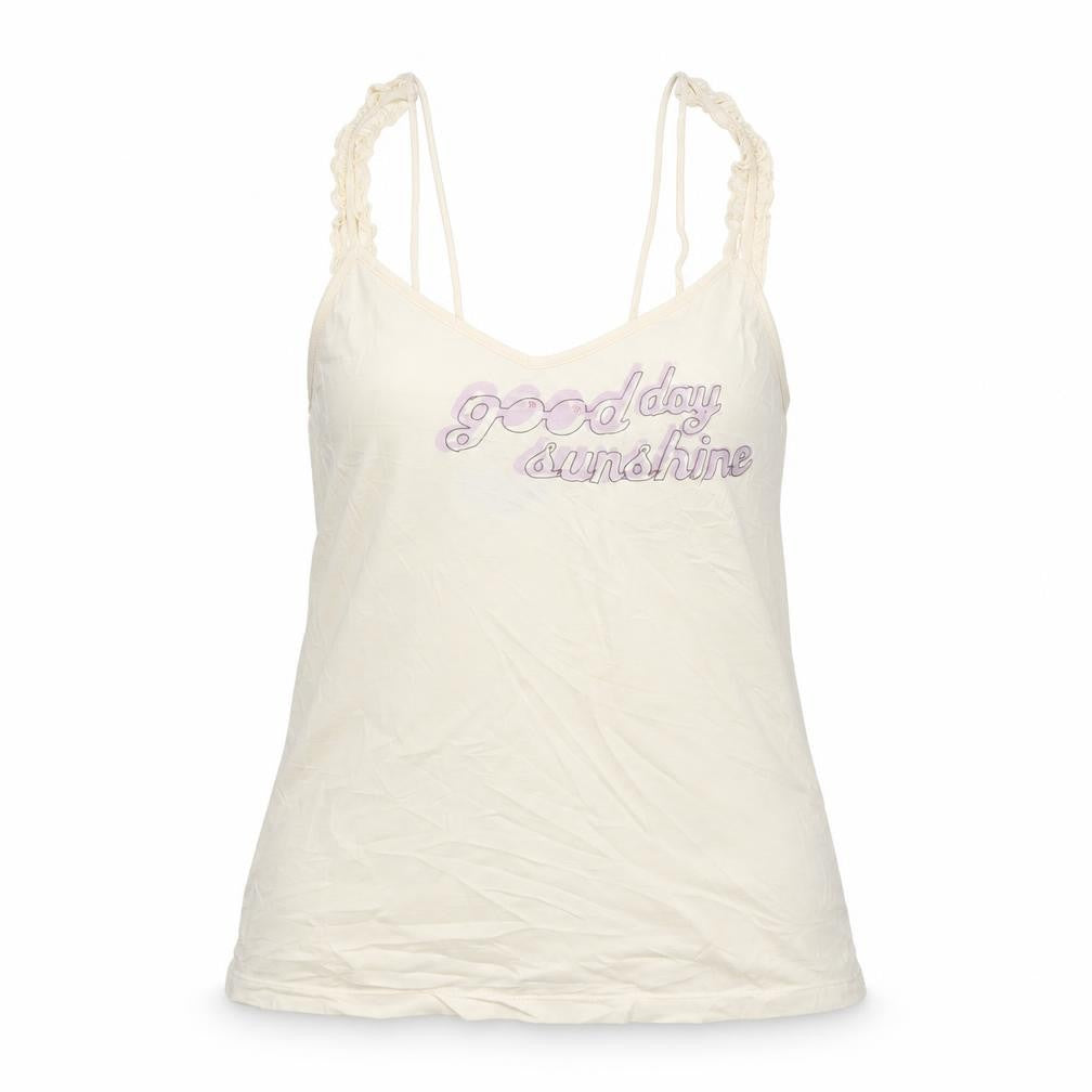 Killah Women's Ivory Camisole Tank Top Small Cotton Stretch