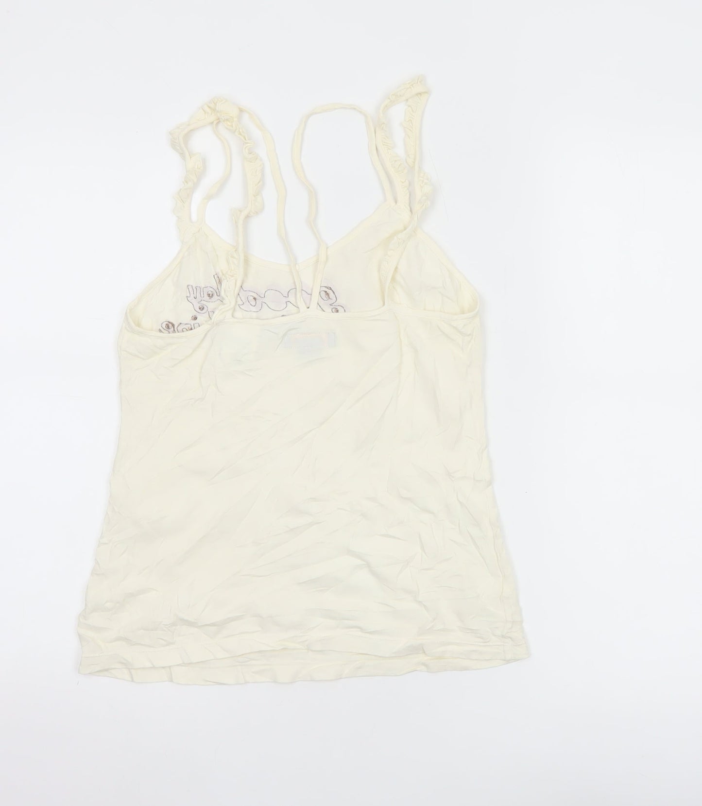 Killah Women's Ivory Camisole Tank Top Small Cotton Stretch