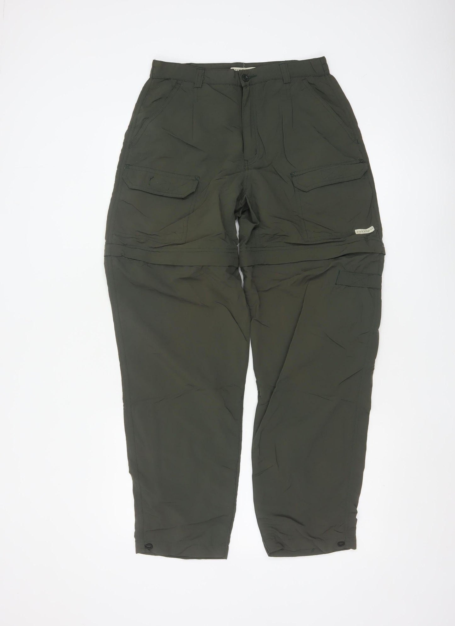 Royal Robbins Women’s Green Nylon Cargo Convertible Trousers Size 8