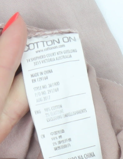 Cotton On Men's Pink Drake Roller Chino Trousers Size L 34in