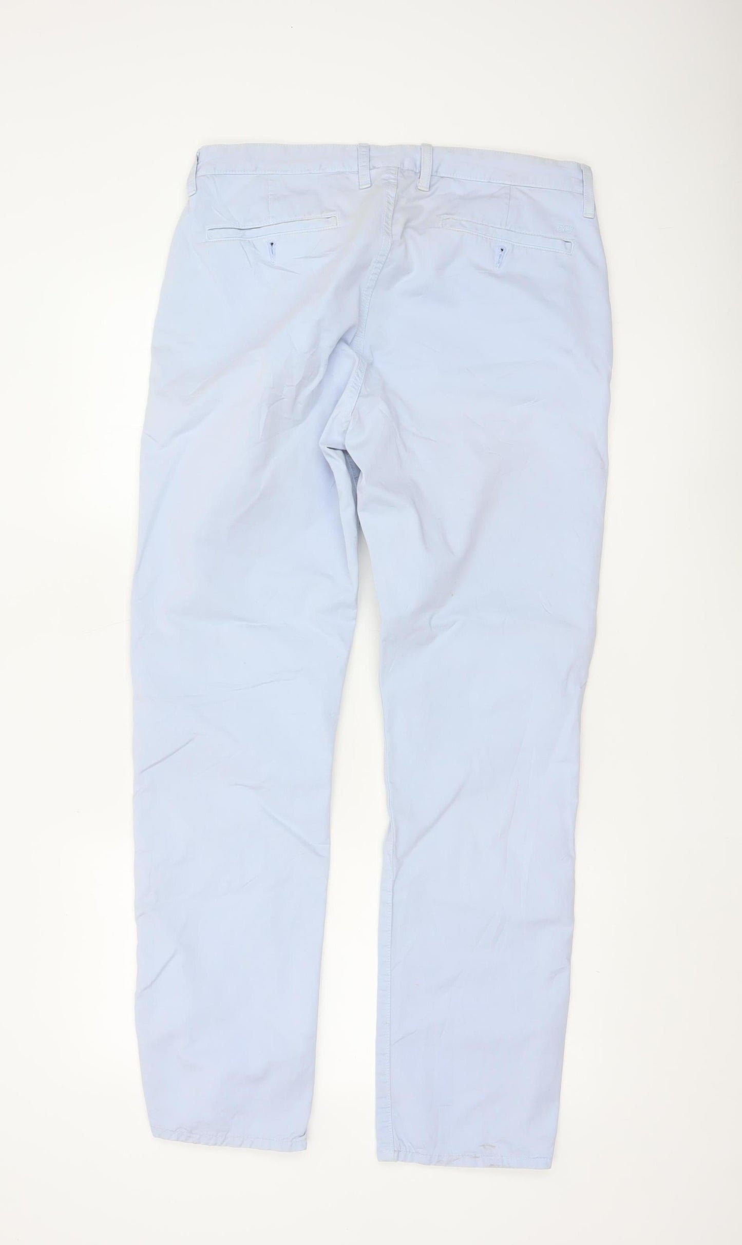 Ben Sherman Men’s Blue Chino Trousers 33W 32L Cotton Straight Leg
