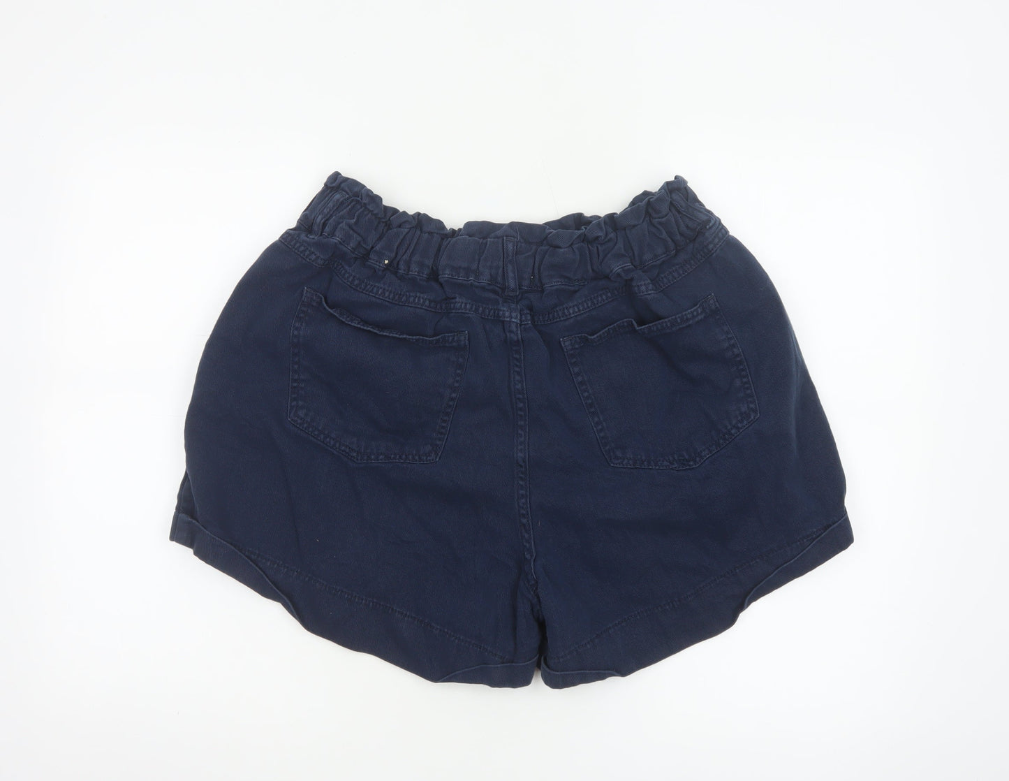 New Look Women Blue Size 20 Paperbag Denim Shorts