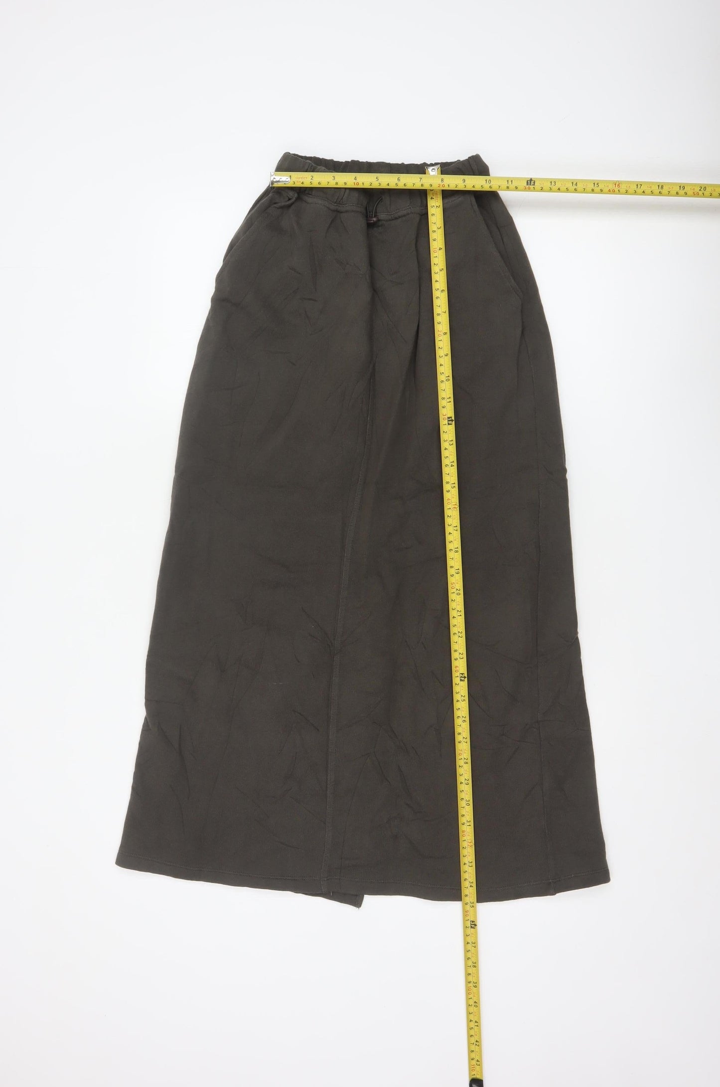 Pull & Bear Women Brown Long Straight Skirt XS Cotton Blend