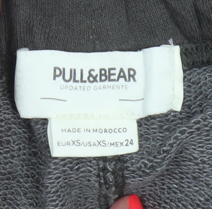 Pull & Bear Women Brown Long Straight Skirt XS Cotton Blend