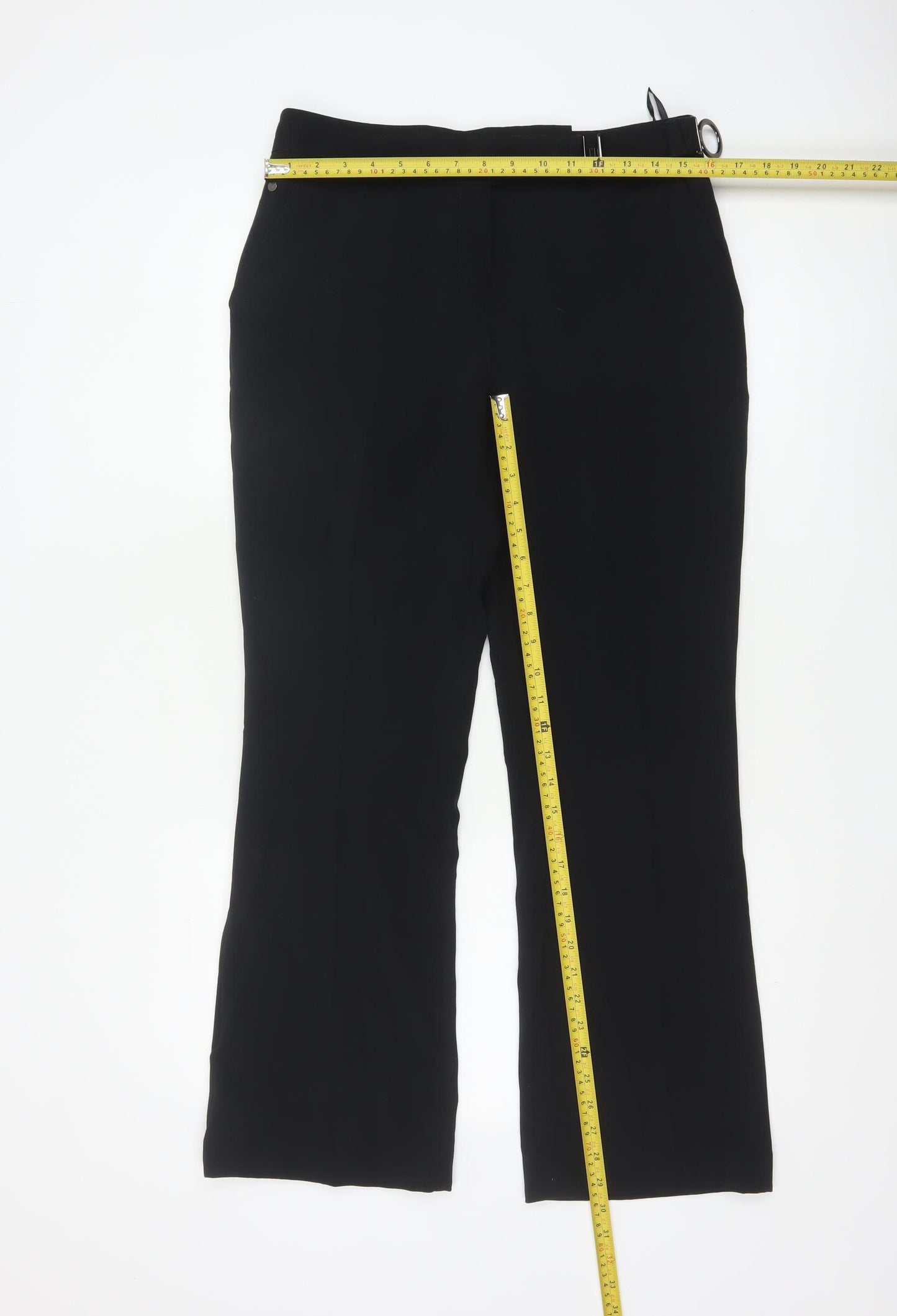Marks and Spencer Per Una Women's Black Size 12 Bootcut Trousers