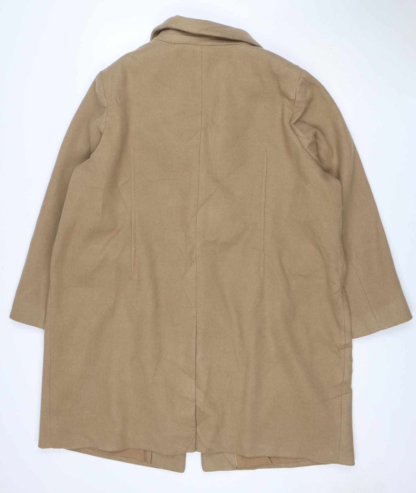 Marks and Spencer Women's Beige Long Overcoat Size 24