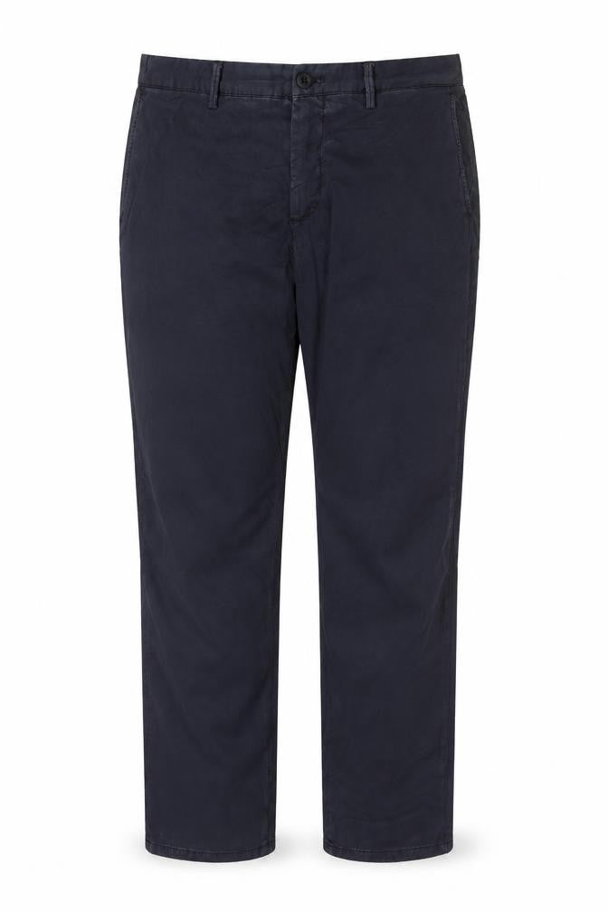 Massimo Dutti Men's Blue Regular Fit Cotton Chino Trousers Size 32