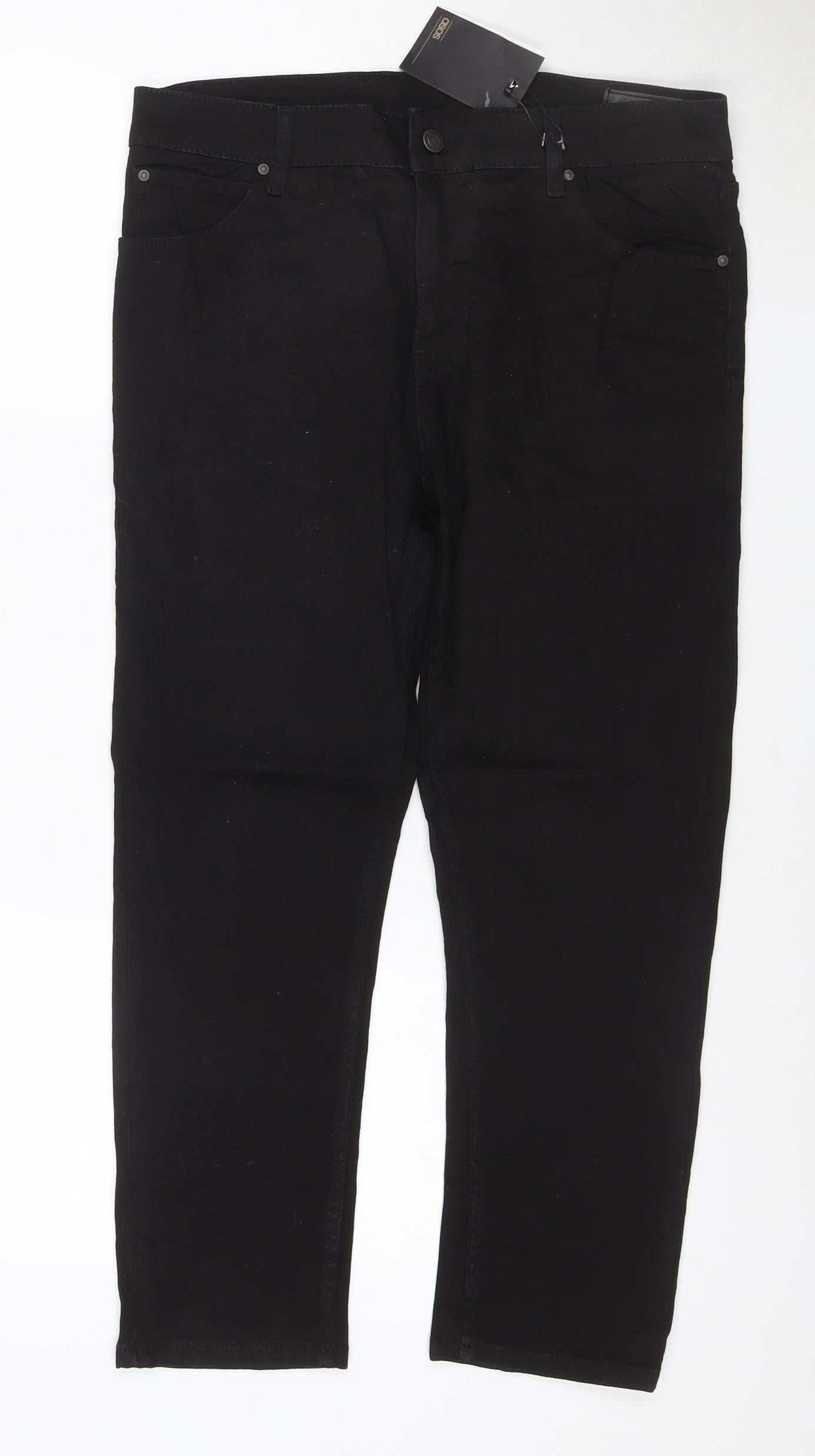 ASOS Men's Black Slim Fit Stretch Denim Jeans W33 L32