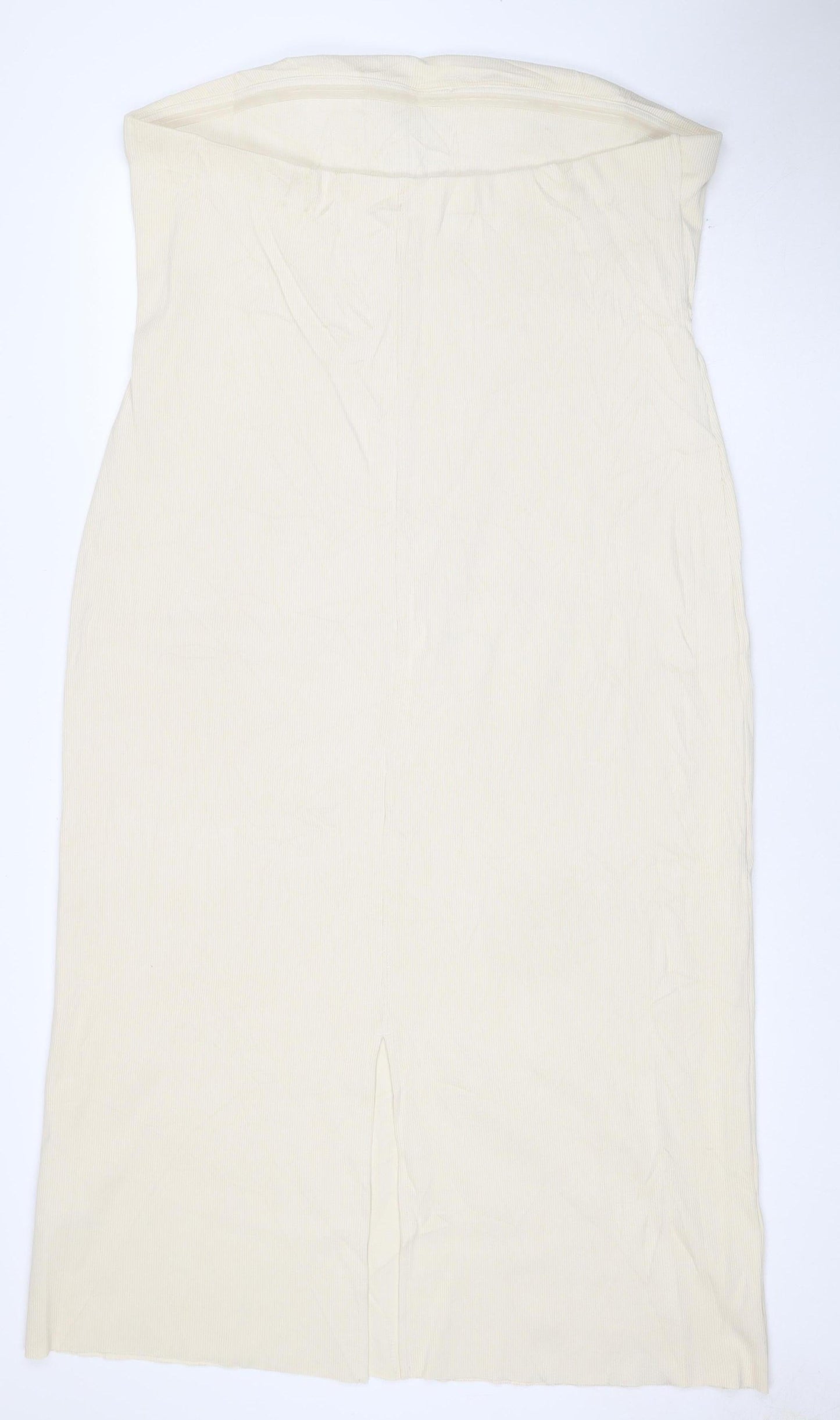 Marks and Spencer Women Beige Size 22 Bodycon Knee Length Sleeveless Dress