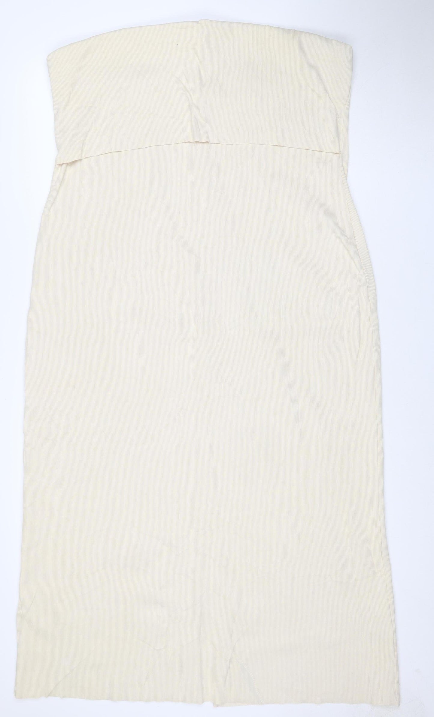 Marks and Spencer Women Beige Size 22 Bodycon Knee Length Sleeveless Dress