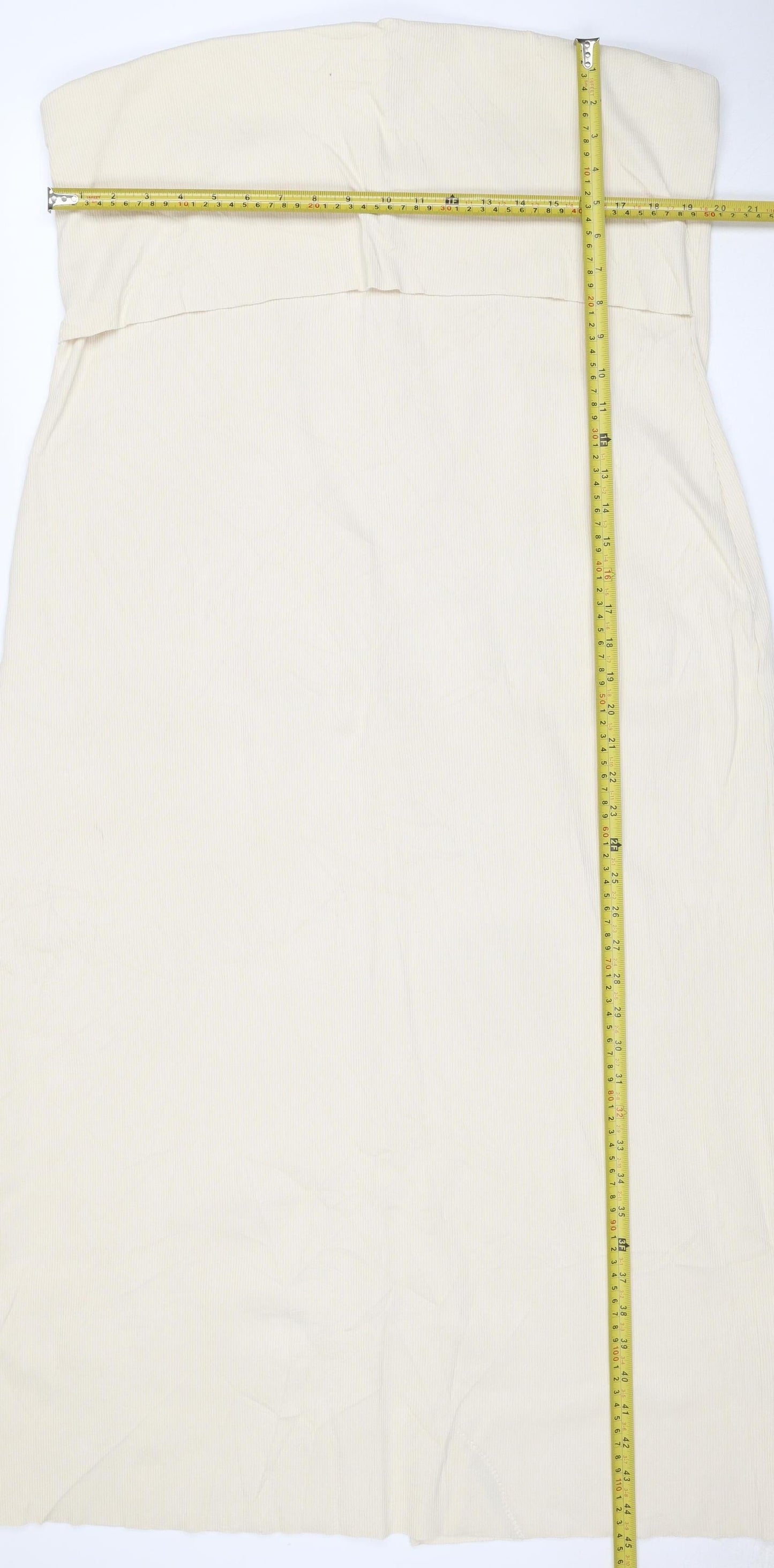 Marks and Spencer Women Beige Size 22 Bodycon Knee Length Sleeveless Dress