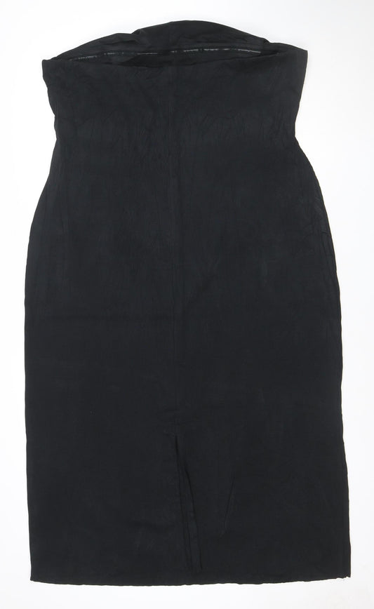Marks and Spencer Women's Black Size 12 Sleeveless Bodycon Work Dress