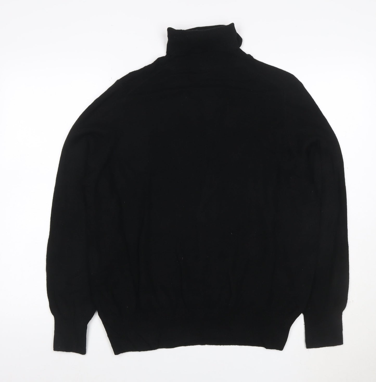 Marks and Spencer Autograph Women Black Cashmere Roll Neck Jumper Size 18