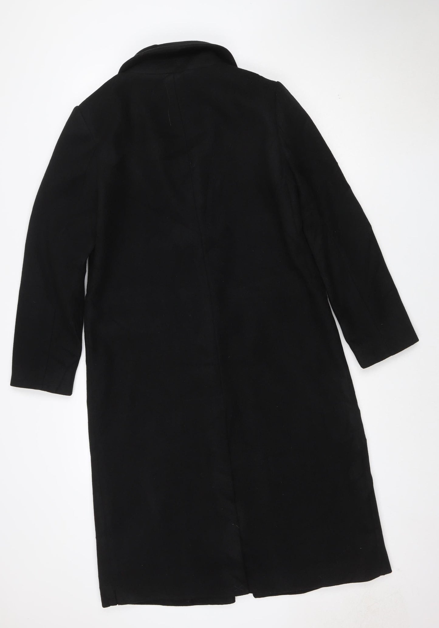 Marks and Spencer Womens Black Size 10 Long Overcoat