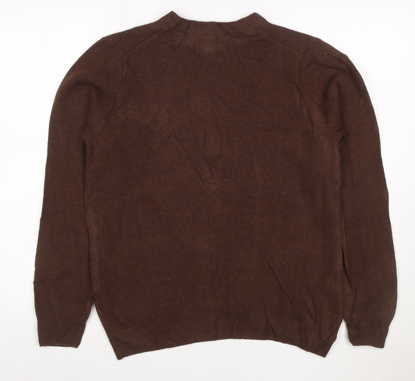 Marks and Spencer Men's Brown Wool Pullover Jumper M