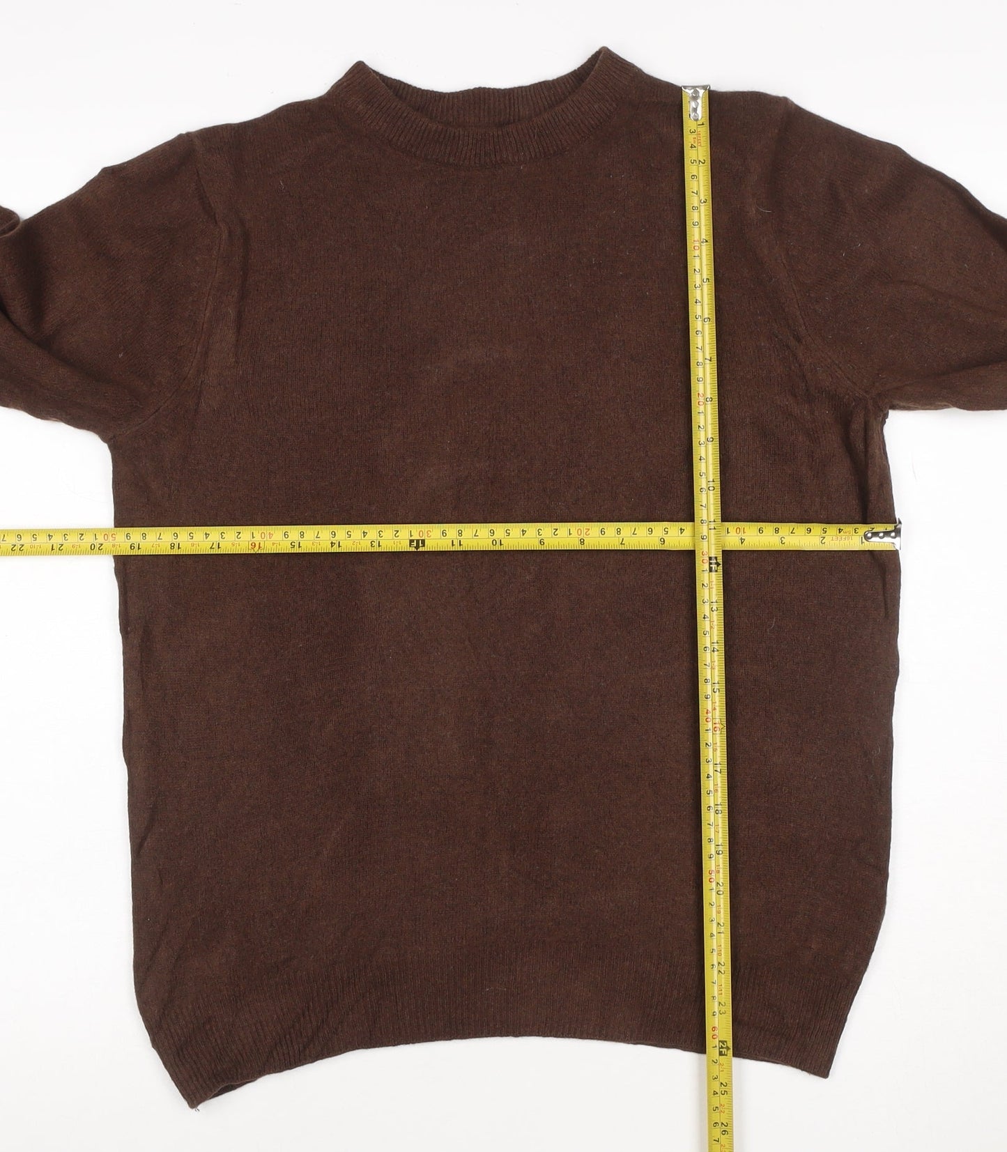 Marks and Spencer Men's Brown Wool Pullover Jumper M