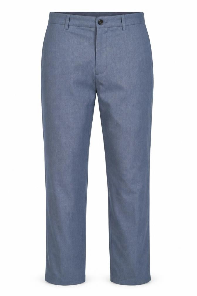 Marks & Spencer Men's Blue Regular Fit Chino Trousers 32W