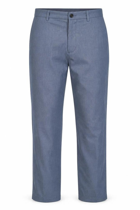 Marks & Spencer Men's Blue Regular Fit Chino Trousers 32W