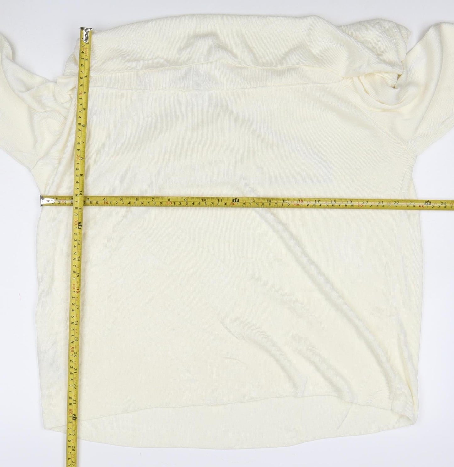 Marks and Spencer Women's Ivory Cowl Neck Long Sleeve Jumper Size 22