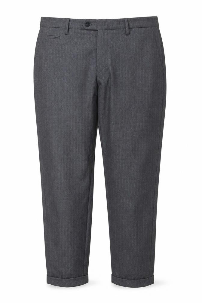 MAWHY Men's Grey Dress Pants Size 36 Regular Fit Trousers