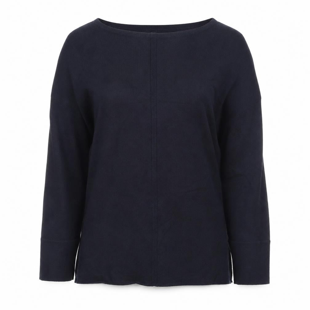 White Stuff Women's Blue Cotton Crew Neck Jumper Size 10