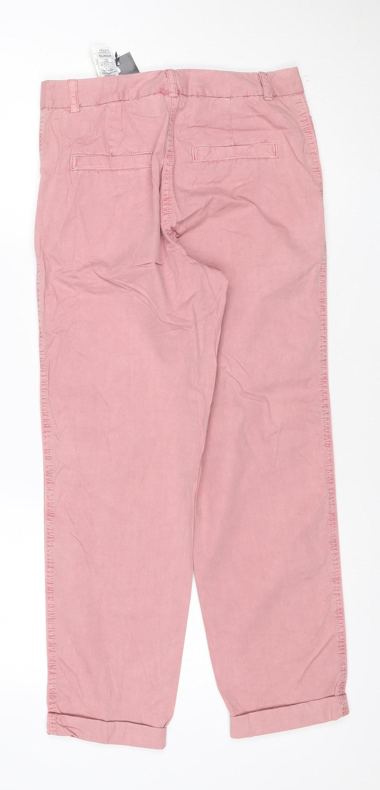 Marks and Spencer Women Pink Straight Cotton Jeans Size 6
