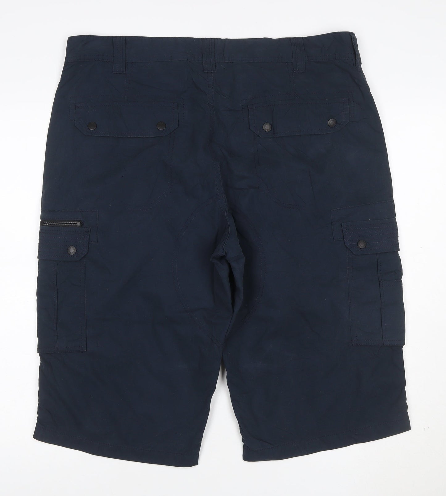 Next Men's Blue Cargo Shorts W36 Casual Workwear