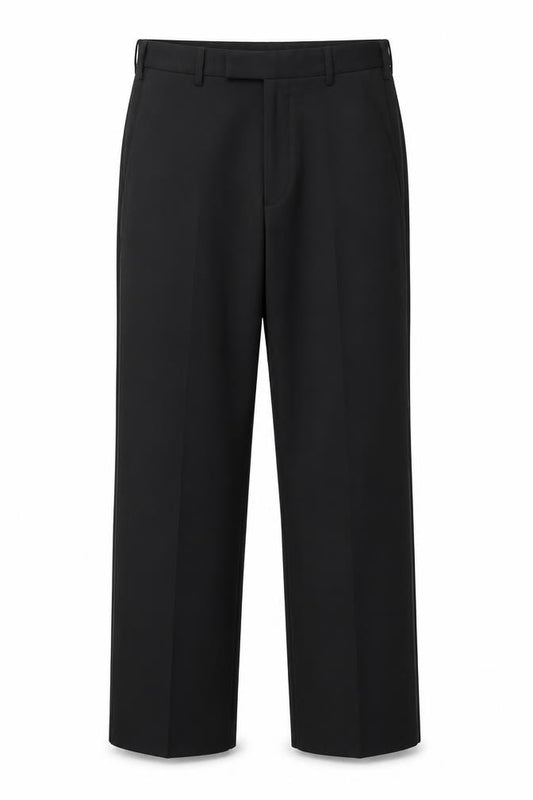 Marks and Spencer Womens Black Wool Blend Regular Dress Pants 34in Waist