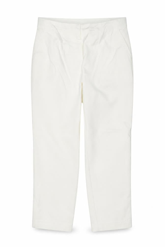 Marks & Spencer Women’s Ivory Slim Fit Stretch Trousers Size 12