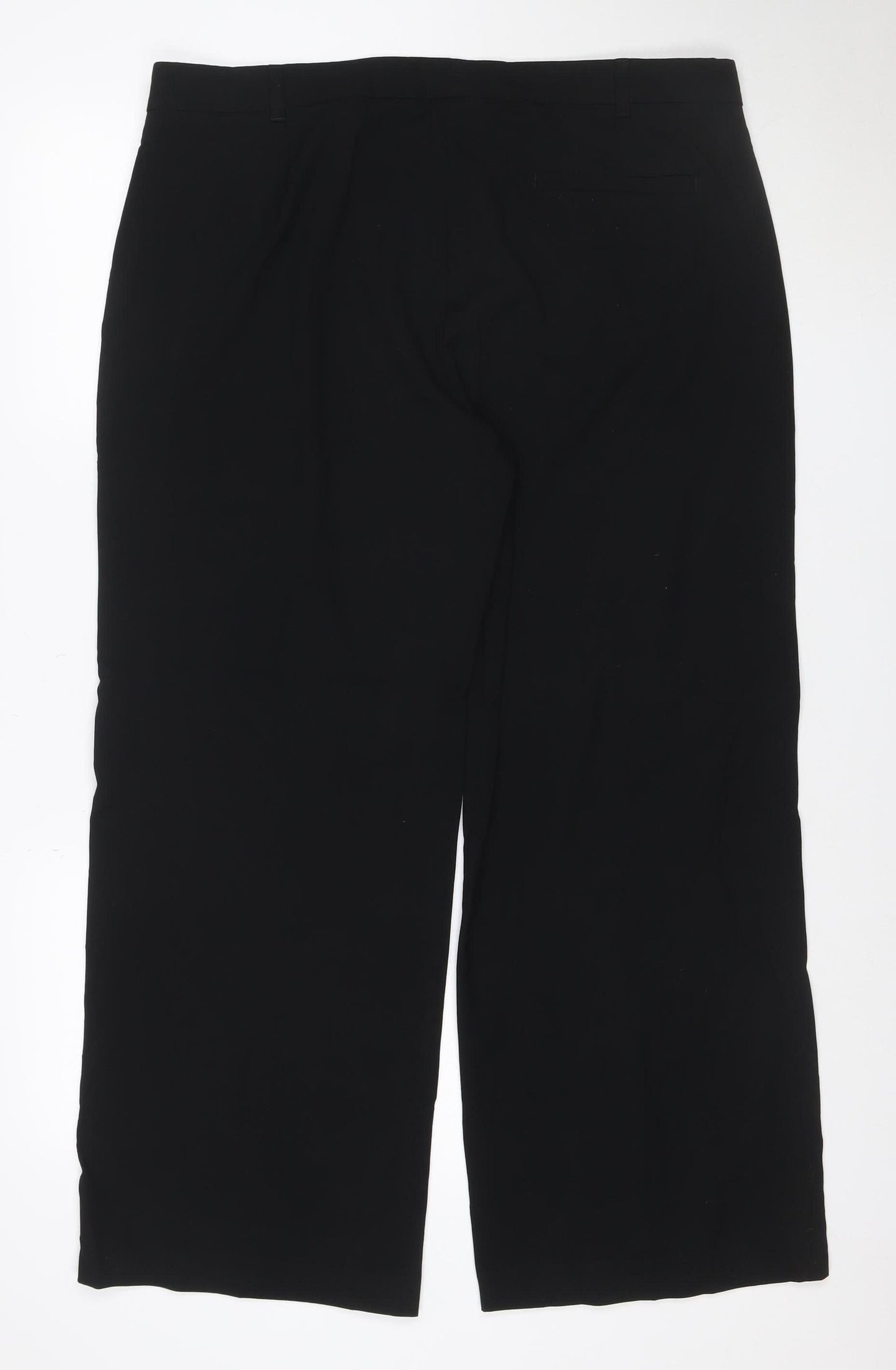 Marks and Spencer Women's Black Size 18 Stretch Straight Trousers