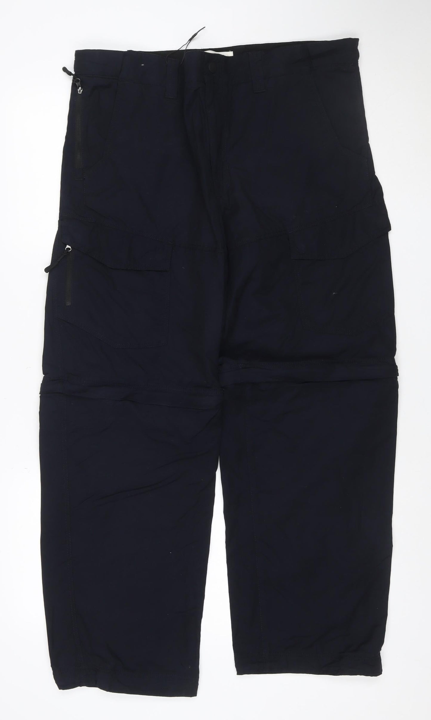 Marks and Spencer Men’s Black 36 Regular Cargo Convertible Trousers
