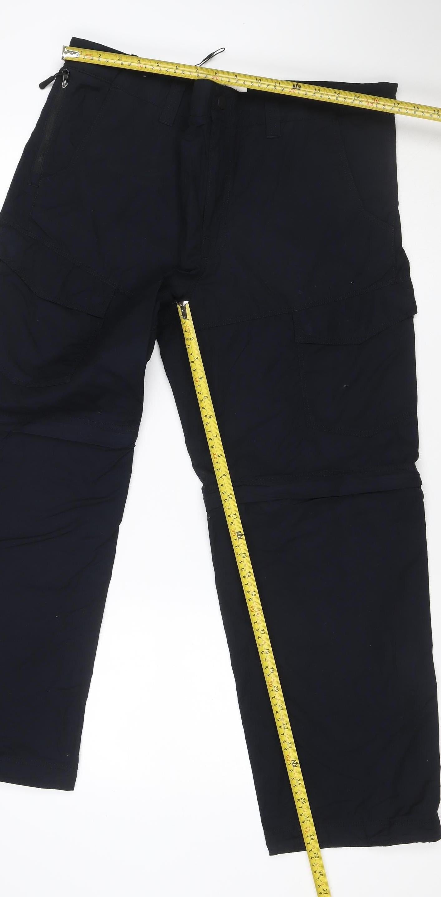 Marks and Spencer Men’s Black 36 Regular Cargo Convertible Trousers
