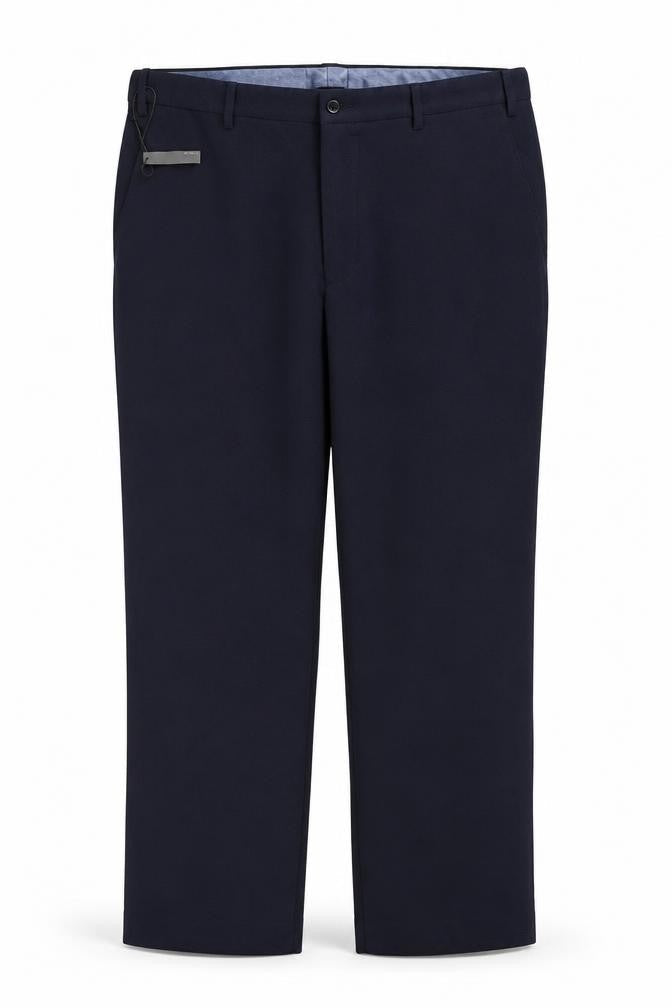 Marks & Spencer Mens Navy Regular Fit Dress Trousers 40W 31L