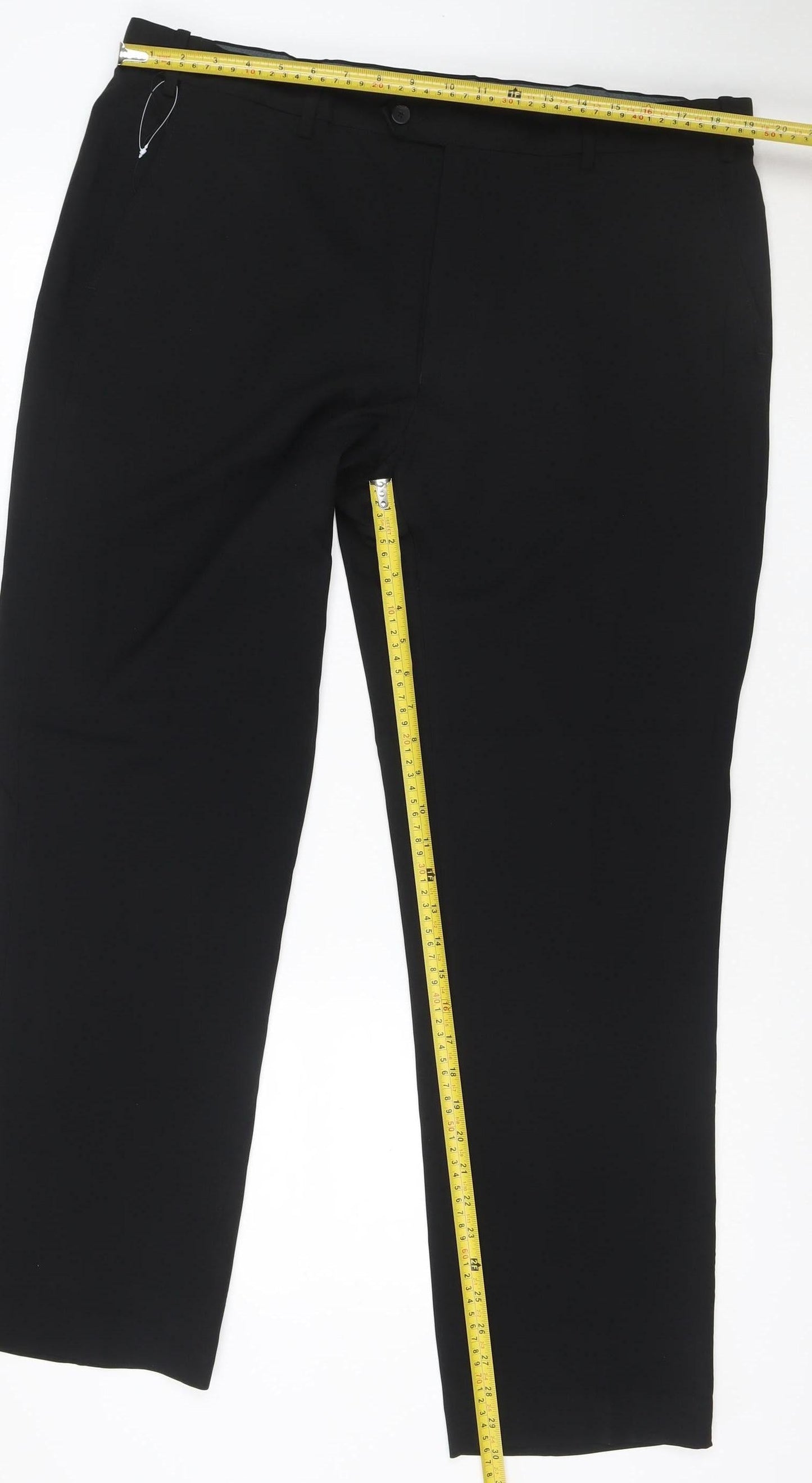 Marks and Spencer Men’s Black 40 Regular Dress Trousers