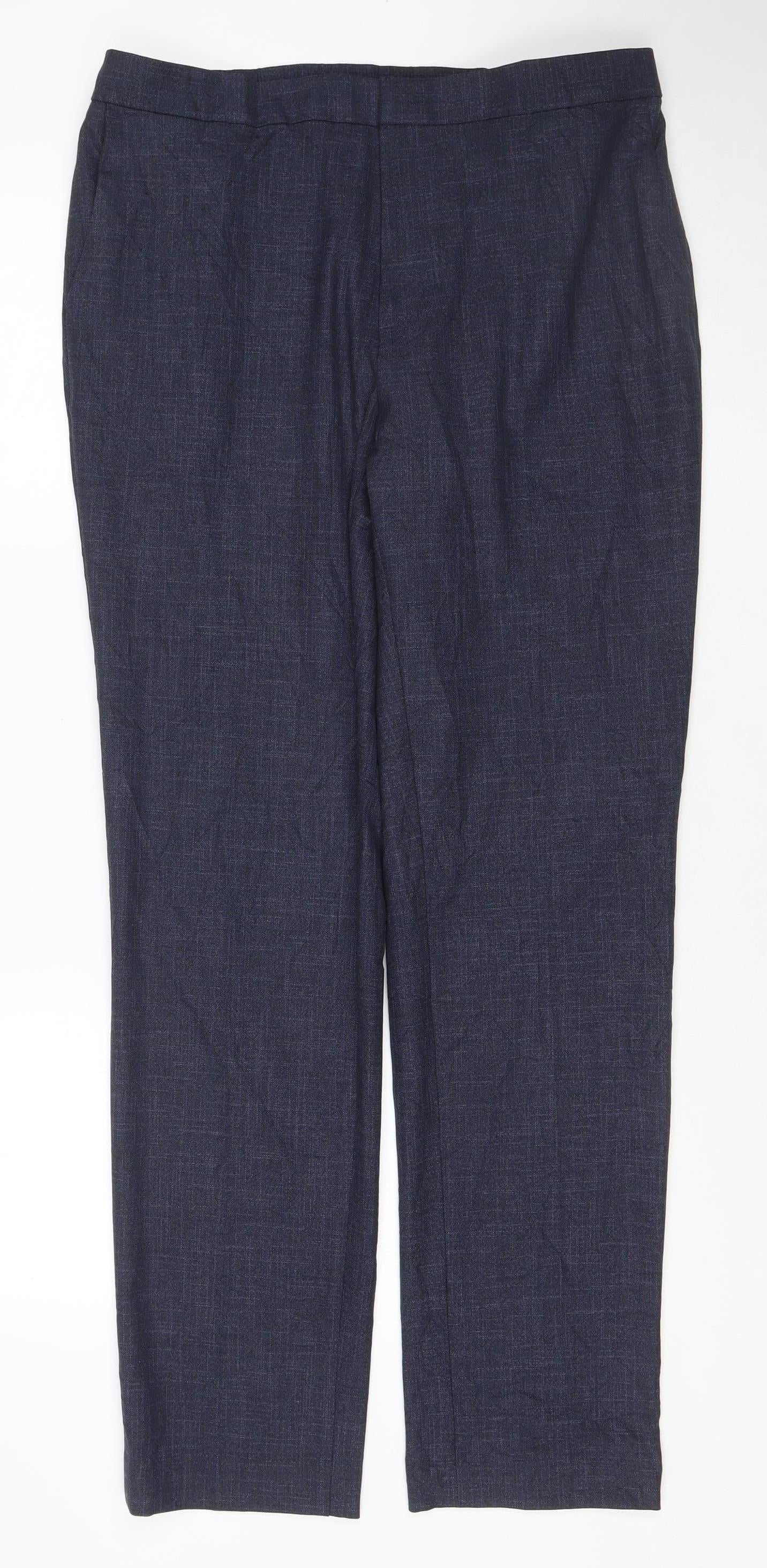 Marks and Spencer Men’s Blue Slim Fit Dress Pants 36L