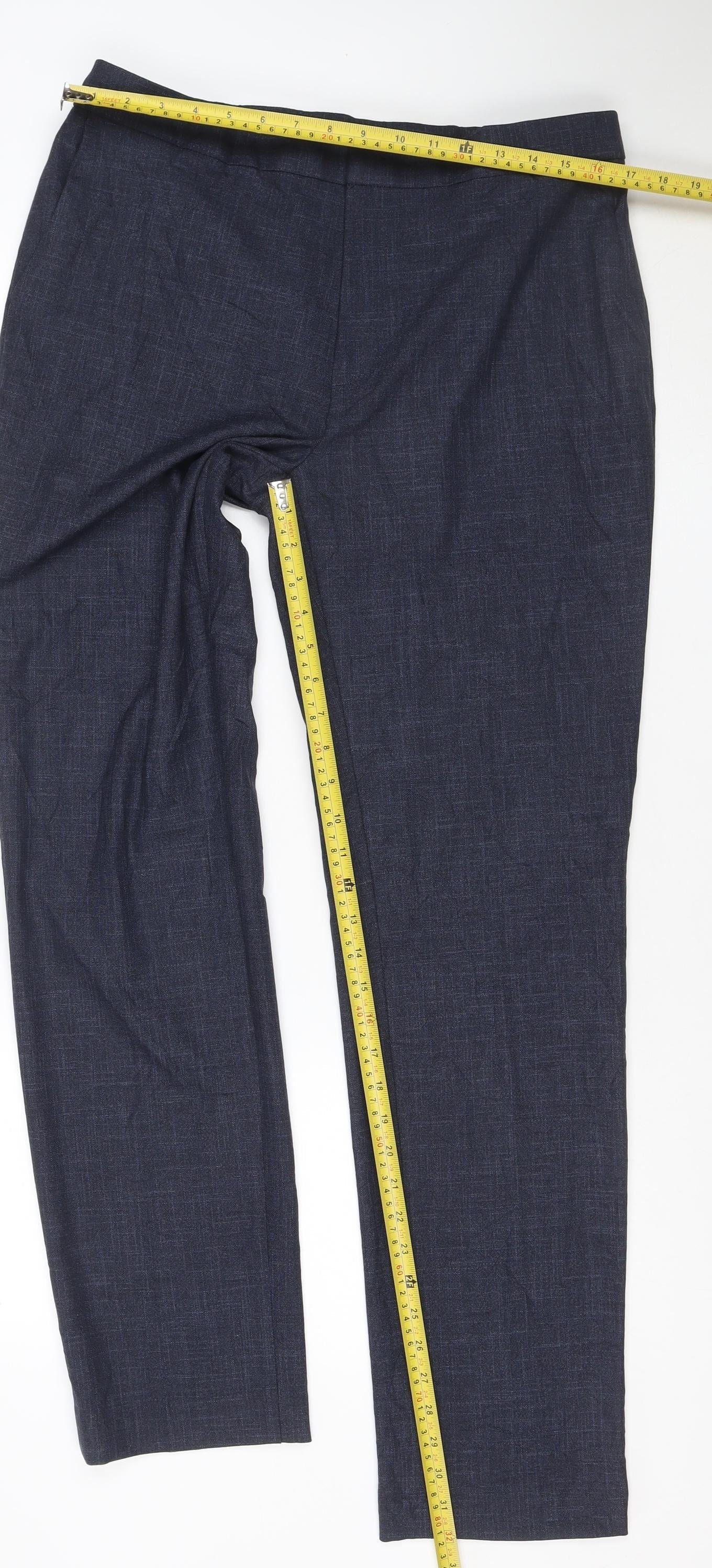 Marks and Spencer Men’s Blue Slim Fit Dress Pants 36L