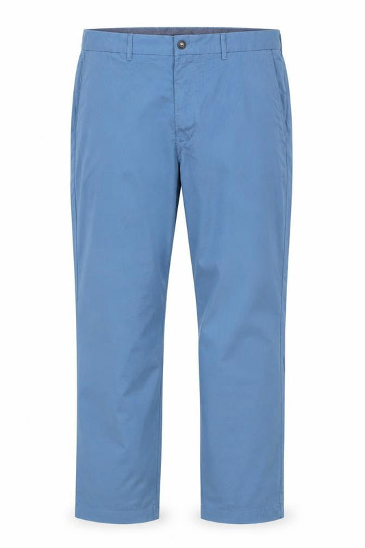 Marks & Spencer Blue Harbour Men's Blue 38x33 Regular Fit Chino Trousers