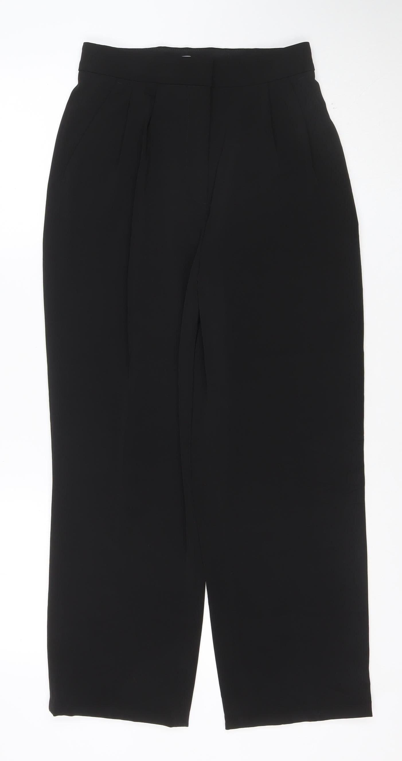 Marks and Spencer Women's Black Size 8 Tapered Trousers