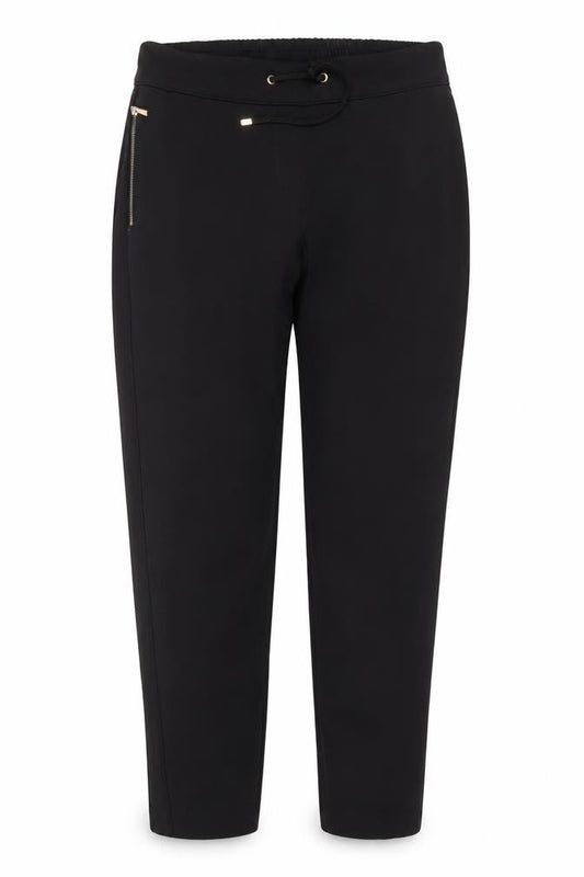Wallis Women’s Black UK 10 Tapered Trousers with Zip Detail