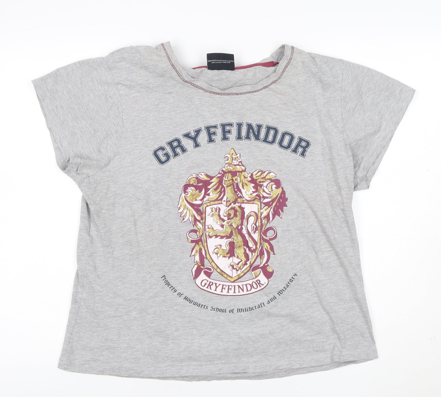 Harry Potter Gryffindor Grey Men's L Short Sleeve Cotton T-Shirt