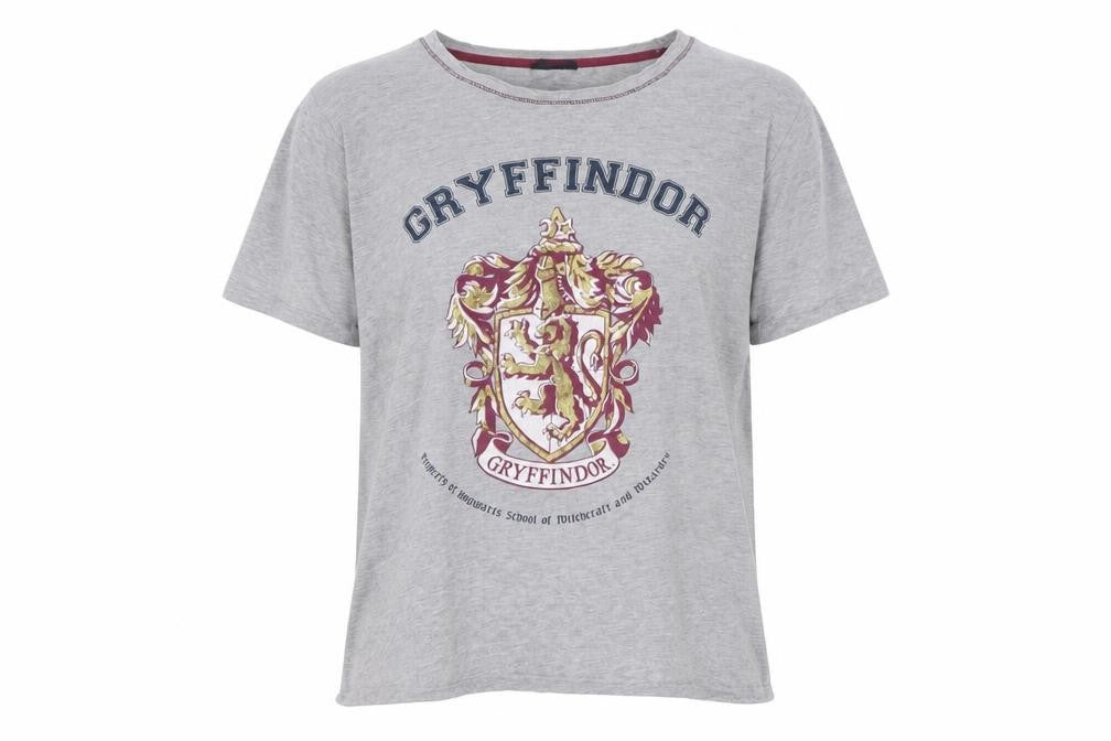 Harry Potter Gryffindor Grey Men's L Short Sleeve Cotton T-Shirt