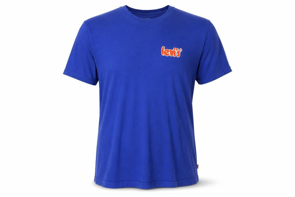 Levi's Men's Blue Cotton Crew Neck Short Sleeve T-Shirt XL