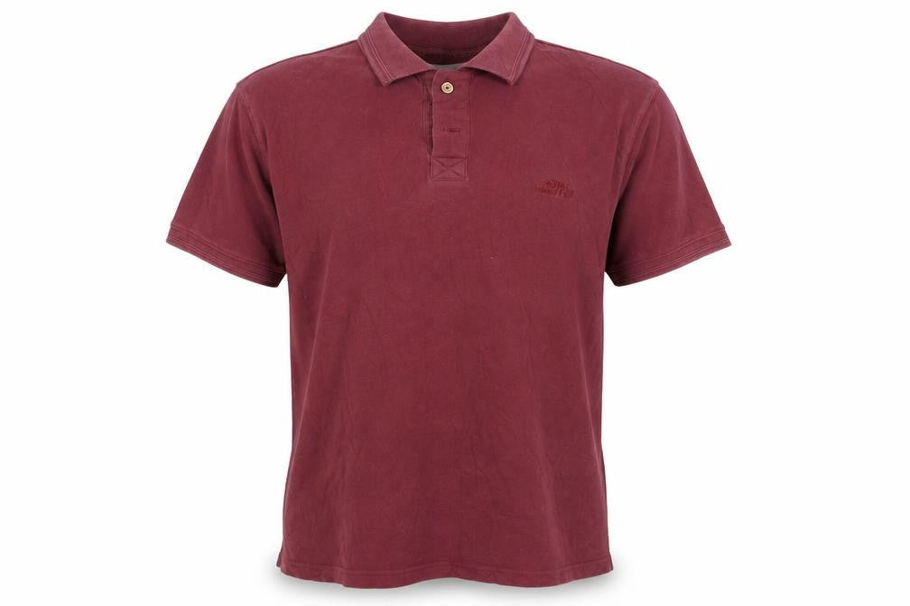 Weird Fish Mens Red Cotton Polo Shirt Size L Short Sleeve Casual