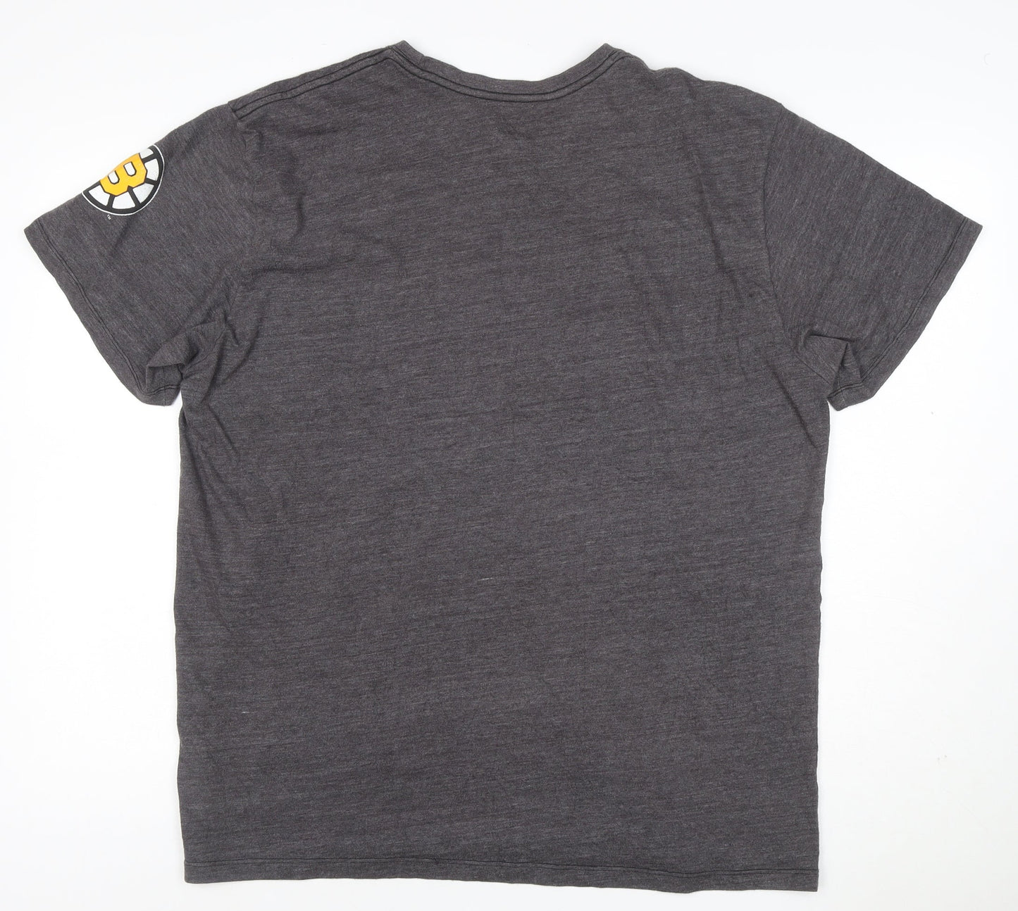 CCM Men's Grey Boston Bruins Graphic Sports T-Shirt XL