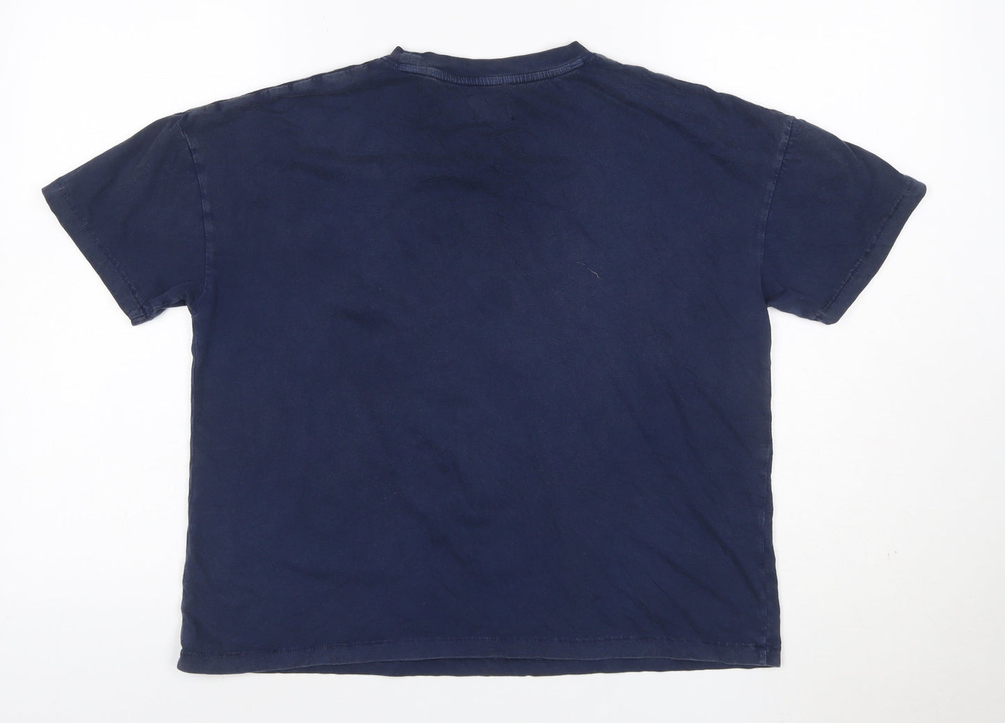 Hush Women's Blue Rebel Print Organic Cotton T-Shirt Size S