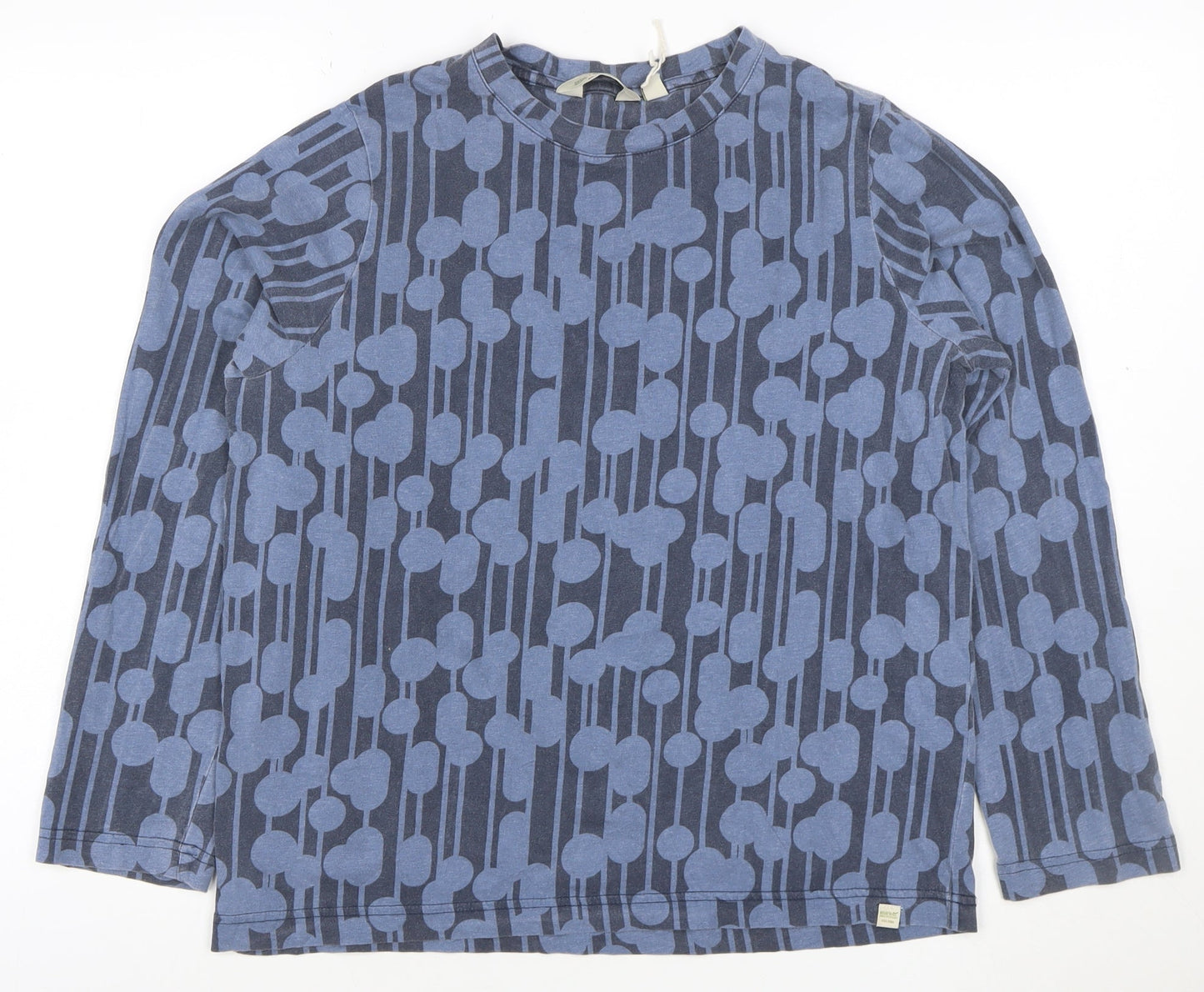 Regatta Women Blue Cotton Long Sleeve Jersey Top Size 14